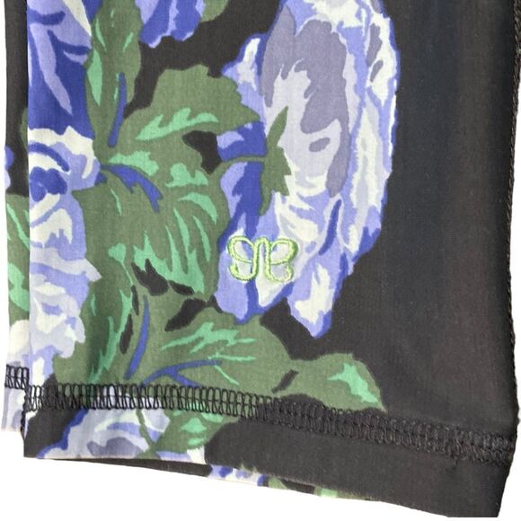 Albion Size Small Fit Intention Compression Leggings in Purple Gray Floral - Picture 5 of 8